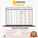 Kanban Board Template in Google Sheets, Task Tracker, Project Management Tracker Template, Automated Project Flow