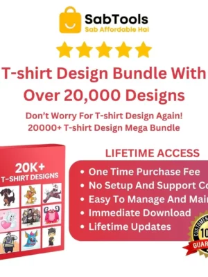 T-shirt Design Bundle With Over 20,000 Designs