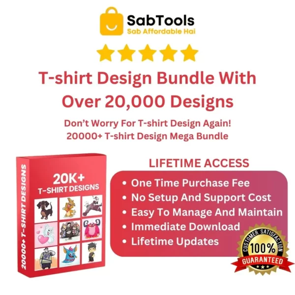 T-shirt Design Bundle With Over 20,000 Designs