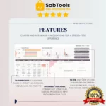 Task Tracker with Kanban Board Google Sheets Template, Team Project Management, Employee Task List
